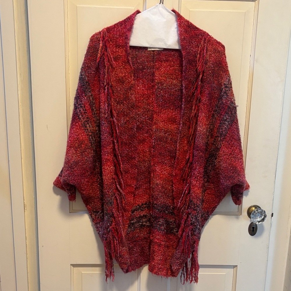 Wool blend oversized cardigan
